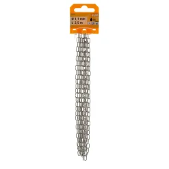 Suki Uhrkette vernickelt 1,1 mm 2,5m