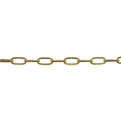 Suki Zierkette gehämmert vermessingt 2,5m