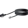 Telefon-Anschlussleitung 10m sw