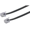 Telefon-Anschlussleitung 6m sw