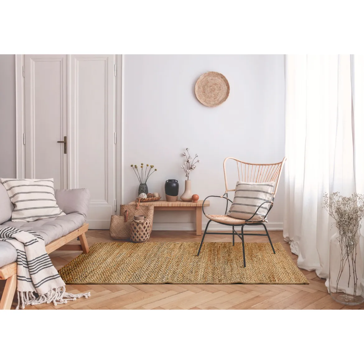 Teppich Mauritius 65x130 cm natur
