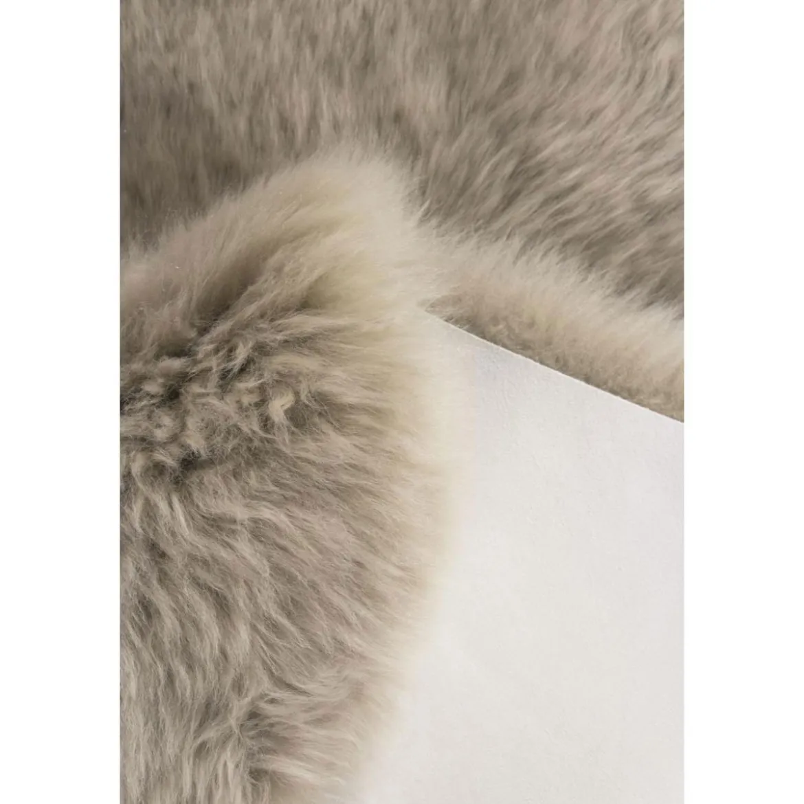 Teppich Schaffell ca 60 x 85 cm Taupe