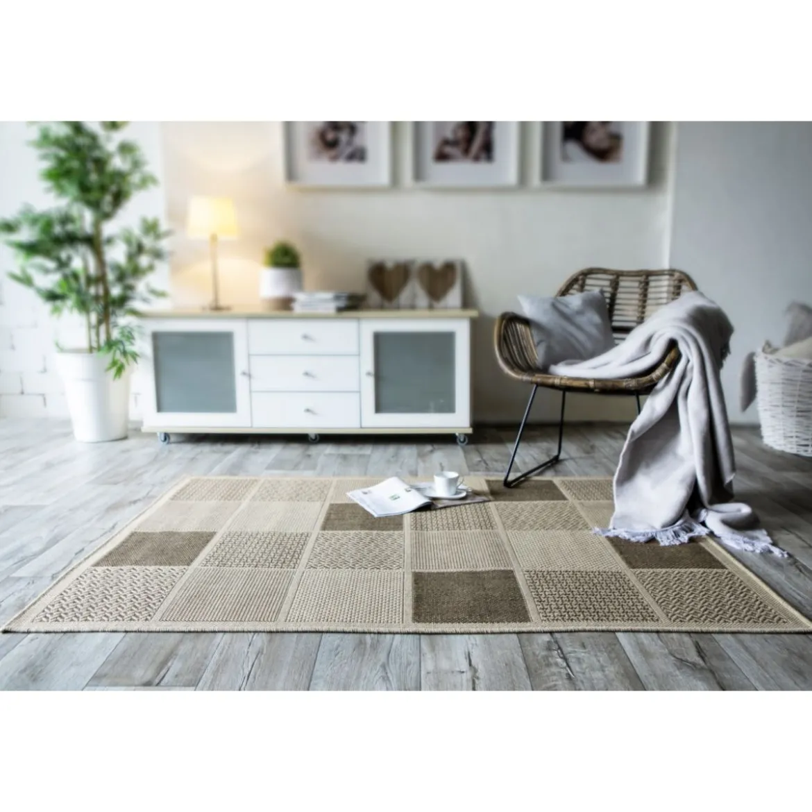 Teppich Utah 57x110cm beige