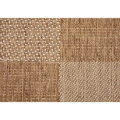 Teppich Arizona 160x230cm kariert beigebraun 972-10