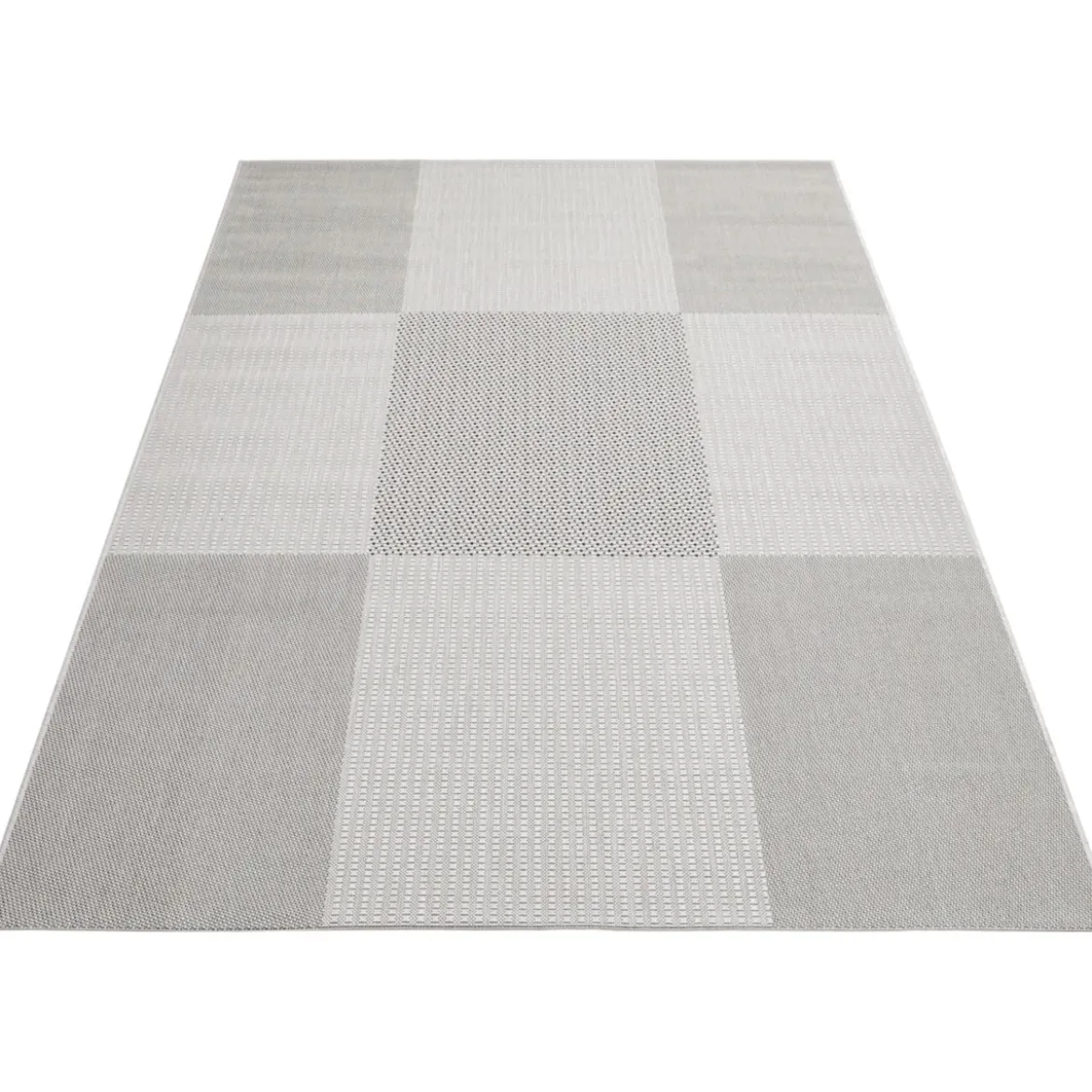Teppich Arizona 160x230cm kariert grau972-18