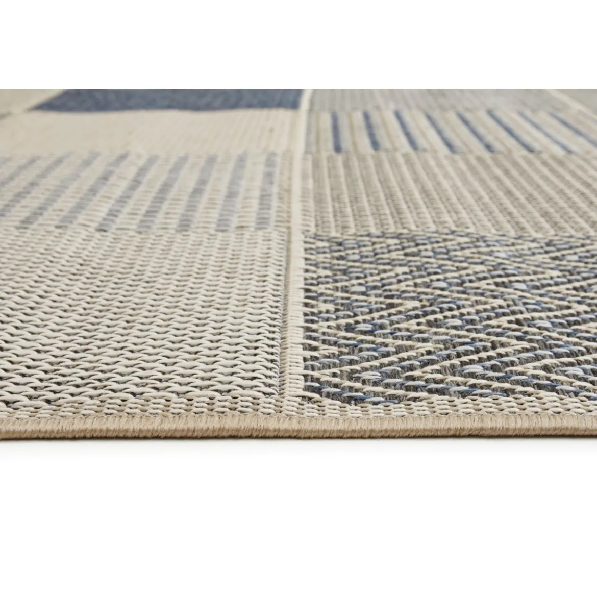 Teppich Clyde 120x170cm beige-blau