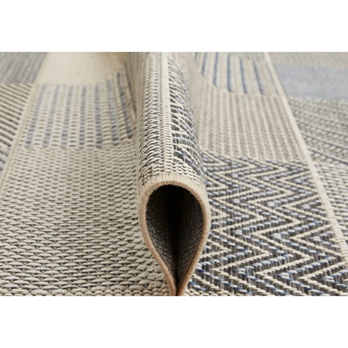 Teppich Clyde 120x170cm beige-blau