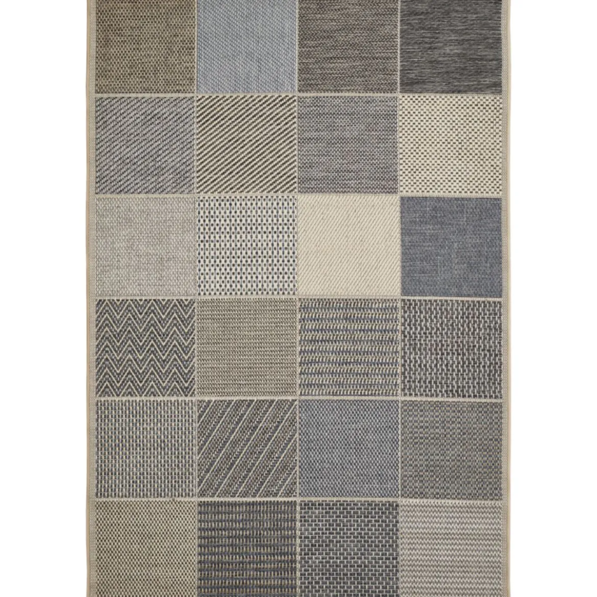 Teppich Clyde 120x170cm beige-blau