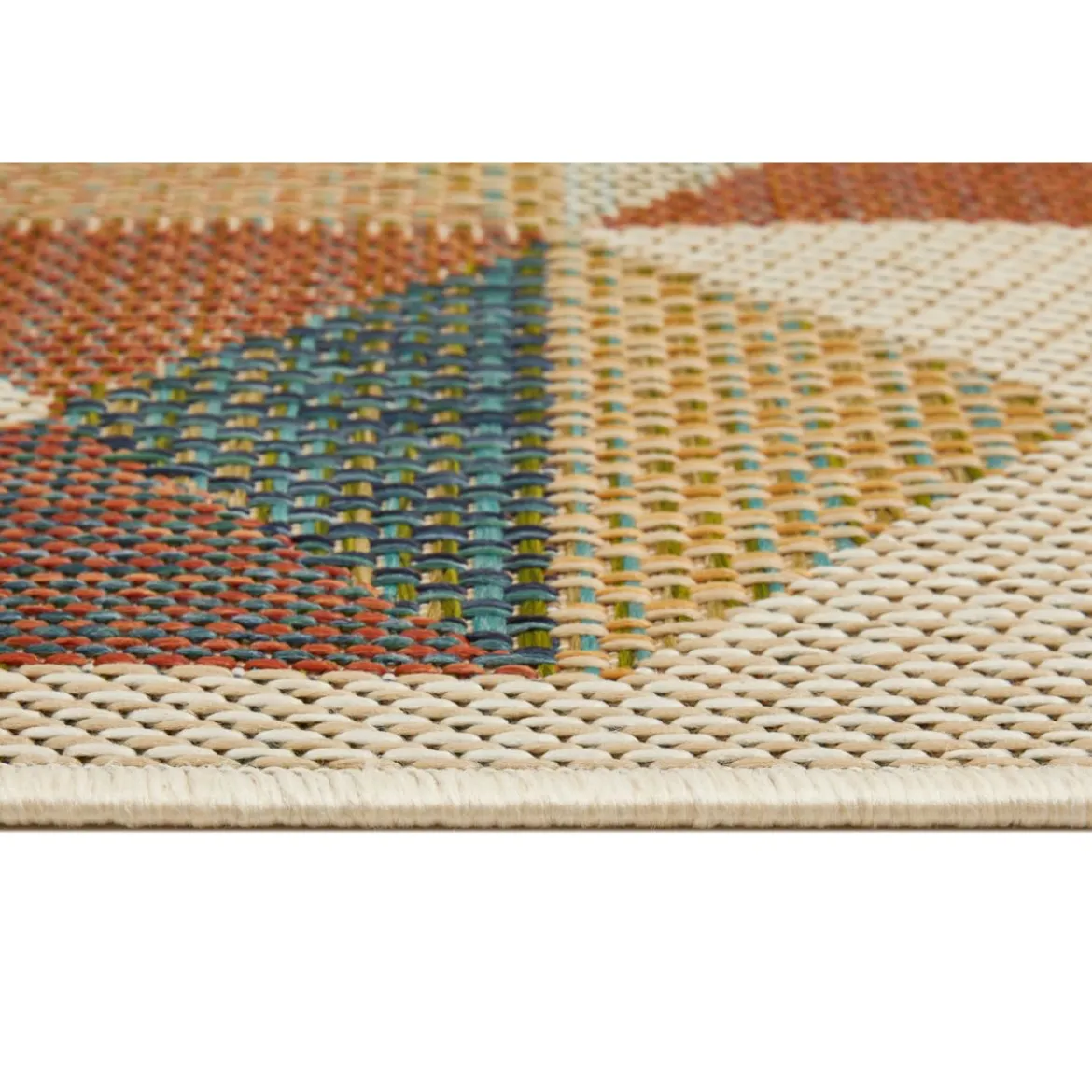 Teppich Sedona 67x120cm Kaestchen multi