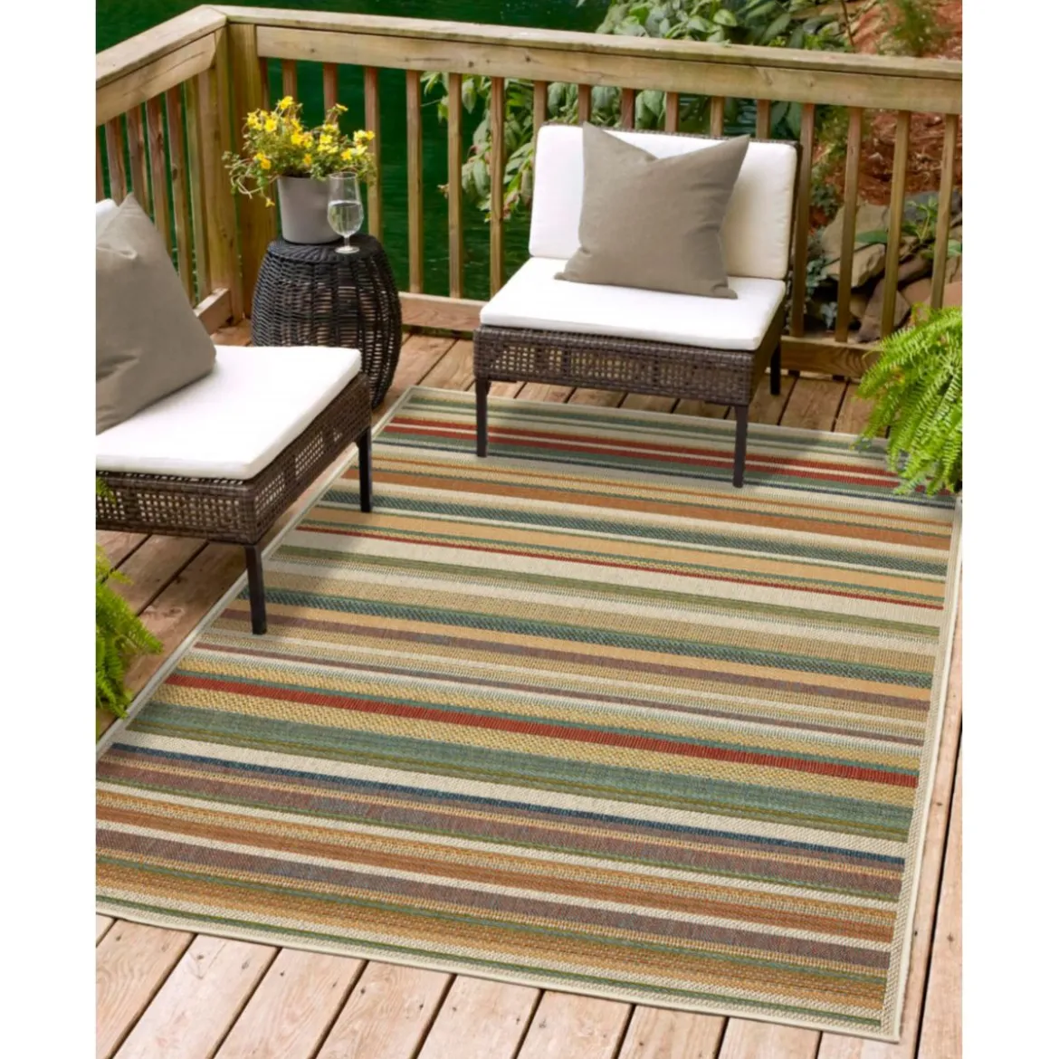 Teppich Sedona 160x230cm Streifen multi