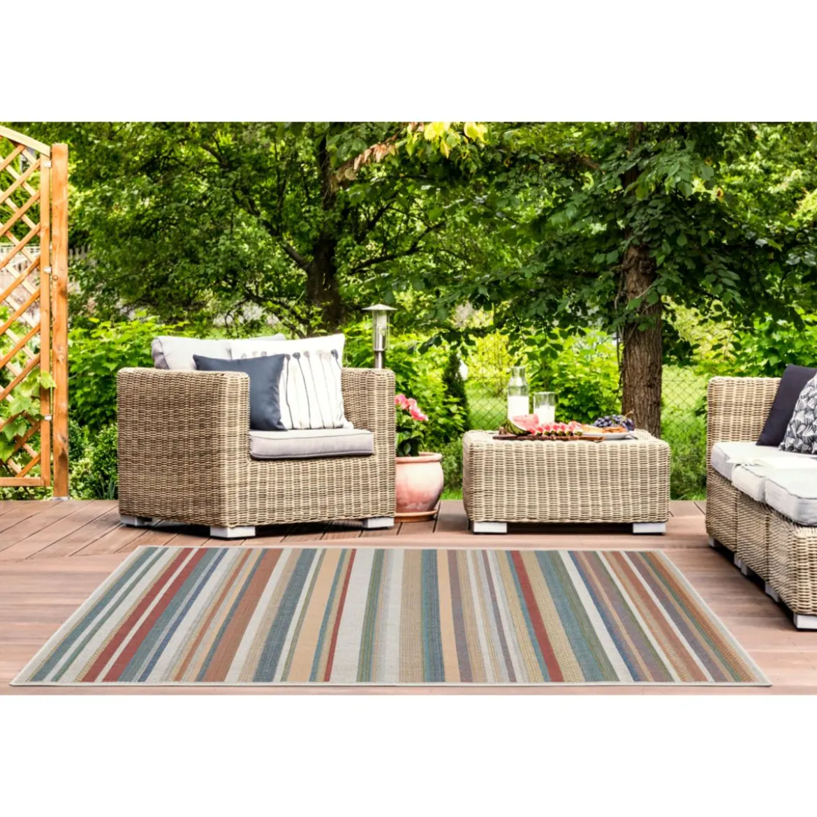 Teppich Sedona 160x230cm Streifen multi