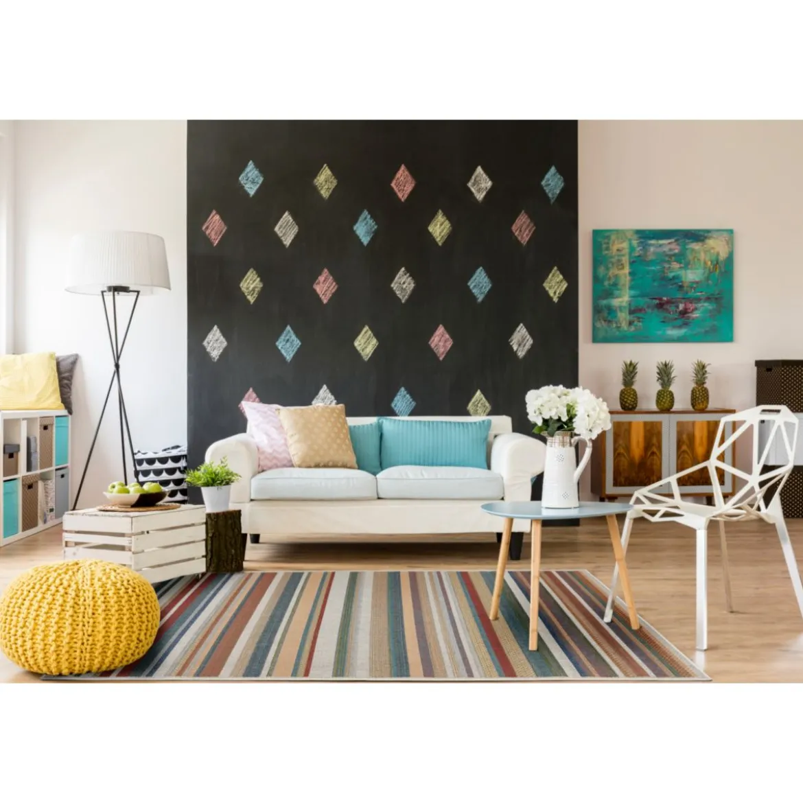Teppich Sedona 160x230cm Streifen multi