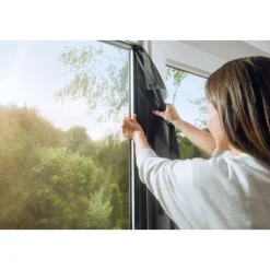 Tesa IS Pollen- & Insektengitter für Fenster, anthrazit, 1,3x1,5m