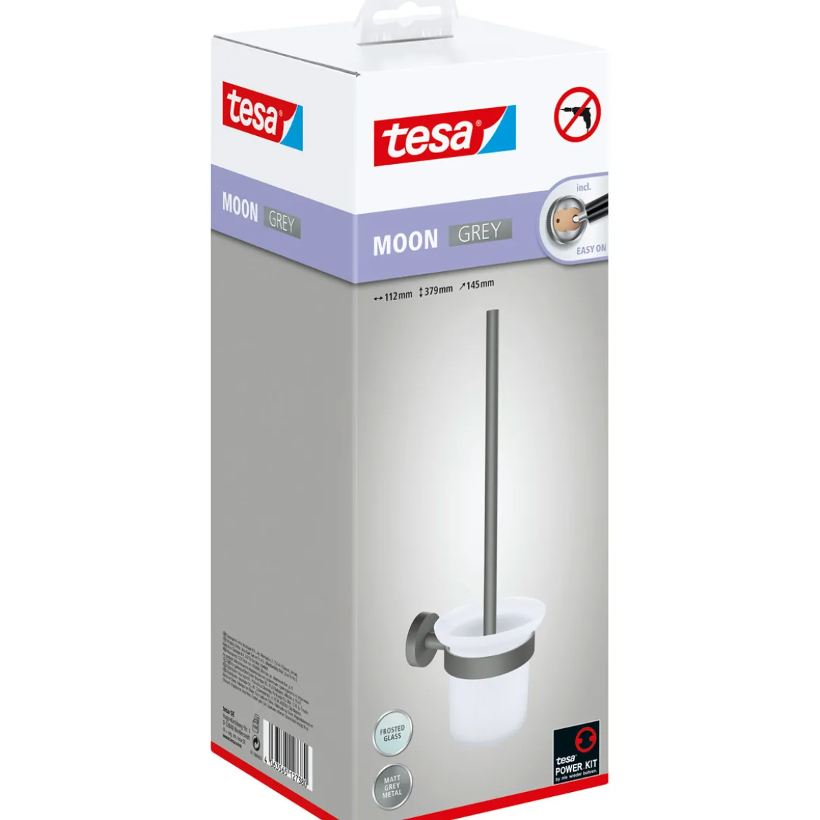 Tesa MOON Grey WC-Bürstengarnitur
