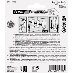 Tesa Haken Powerstrips Small Rund Metall