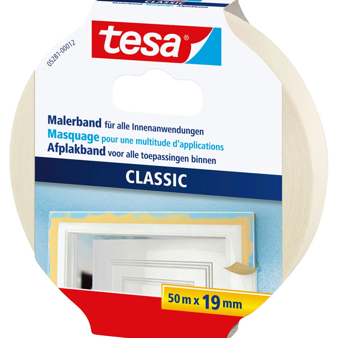 Tesa Malerband CLASSIC 50 m x 1,9 cm