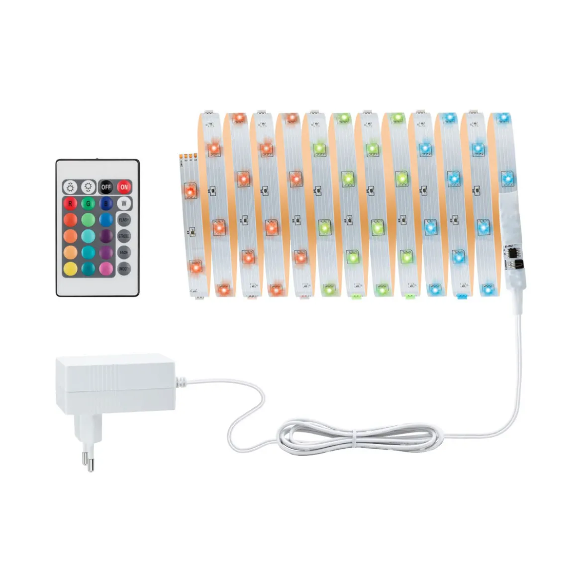 TIP LED Stripe Komplett Set 5m RGB IP2013W 230/24V weiss