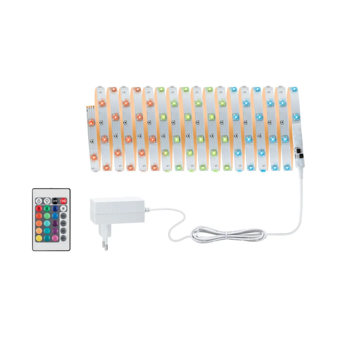TIP LED Stripe Komplett Set 10m RGB IP2019W 230/24V weiss