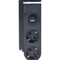 Tischsteckdosenleiste klemmbar 2x Strommit USB-C/A
