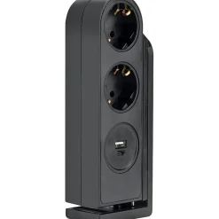 Tischsteckdosenleiste klemmbar 2x Strommit USB-C/A