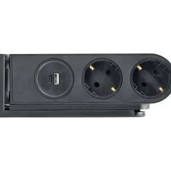 Tischsteckdosenleiste klemmbar 2x Strommit USB-C/A