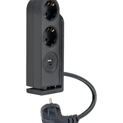 Tischsteckdosenleiste klemmbar 2x Strommit USB-C/A