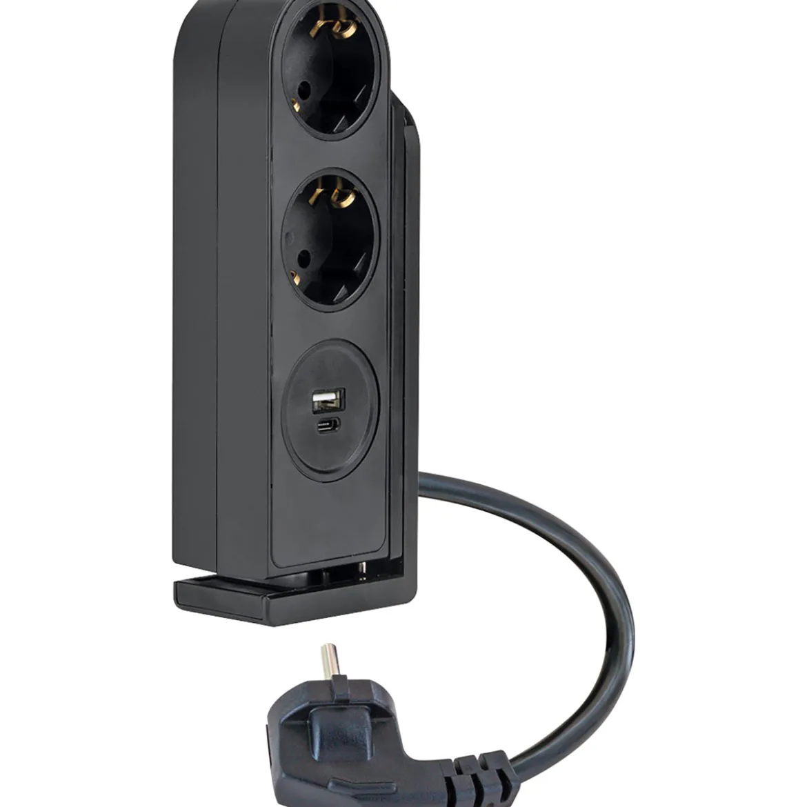 Tischsteckdosenleiste klemmbar 2x Strommit USB-C/A