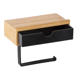 Toilettenpapierhalter m. Ablage Bambusa