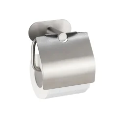 Toilettenpapierhalter mit Deckel OreaMatt Turbo-Lock Edelstahl