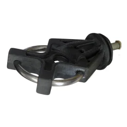 Torisolator X3 Durchmesser 6 mm verzinkt schwarz 10 Stück