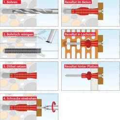 TOX Allzweckdübel Tri 8/51 mit Schraube