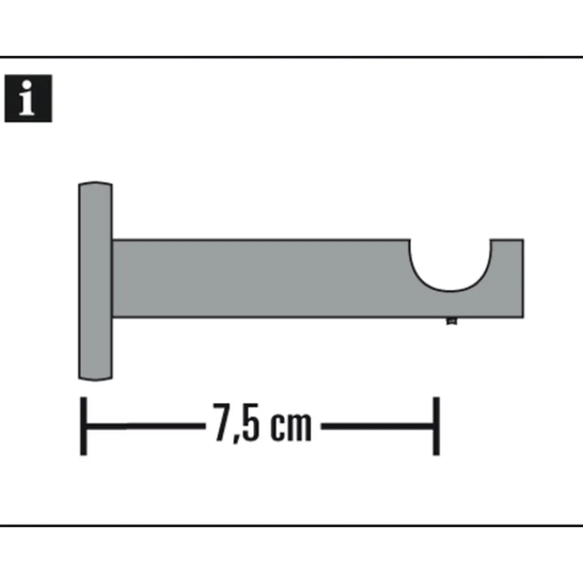 Träger 1lfg. offen Memphis 16mm edel.opt