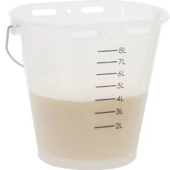Tränkeeimer 8 L weiß-transparent