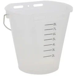 Tränkeeimer 8 L weiß-transparent