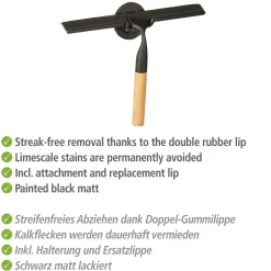Turbo-Loc Badezimmerwischer Bambusa
