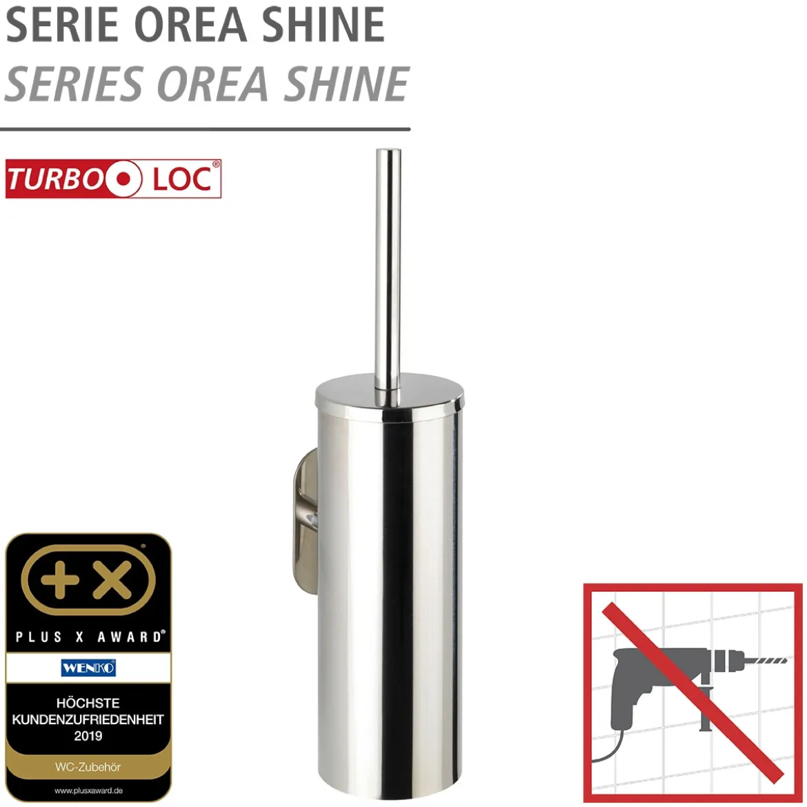Turbo-Loc WC-Garnitur geschl. OreaShine