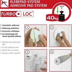 Turbo-Loc WC-papierhalter m/D OreaShine