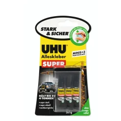 UHUAlleskleber Super minis 3 x 1 g
