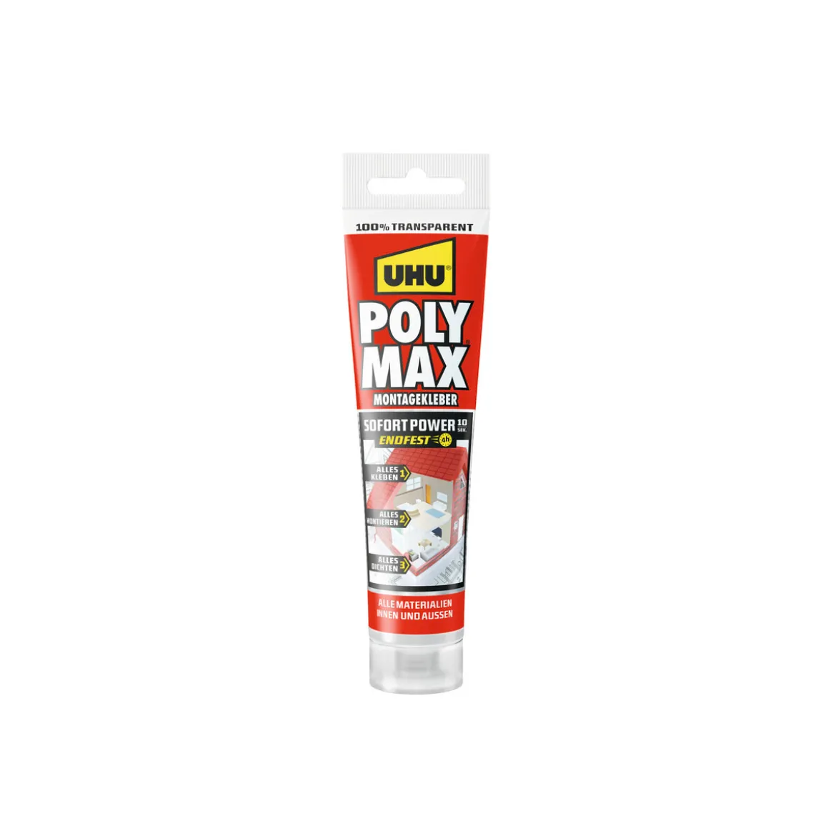 UHUMontagekleber Poly Max Sofort Power transparent 115 g