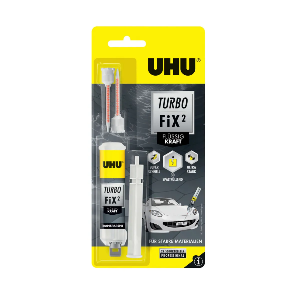 UHUZwei-Komponenten-Klebstoff Turbo Fix Kraft 10 g
