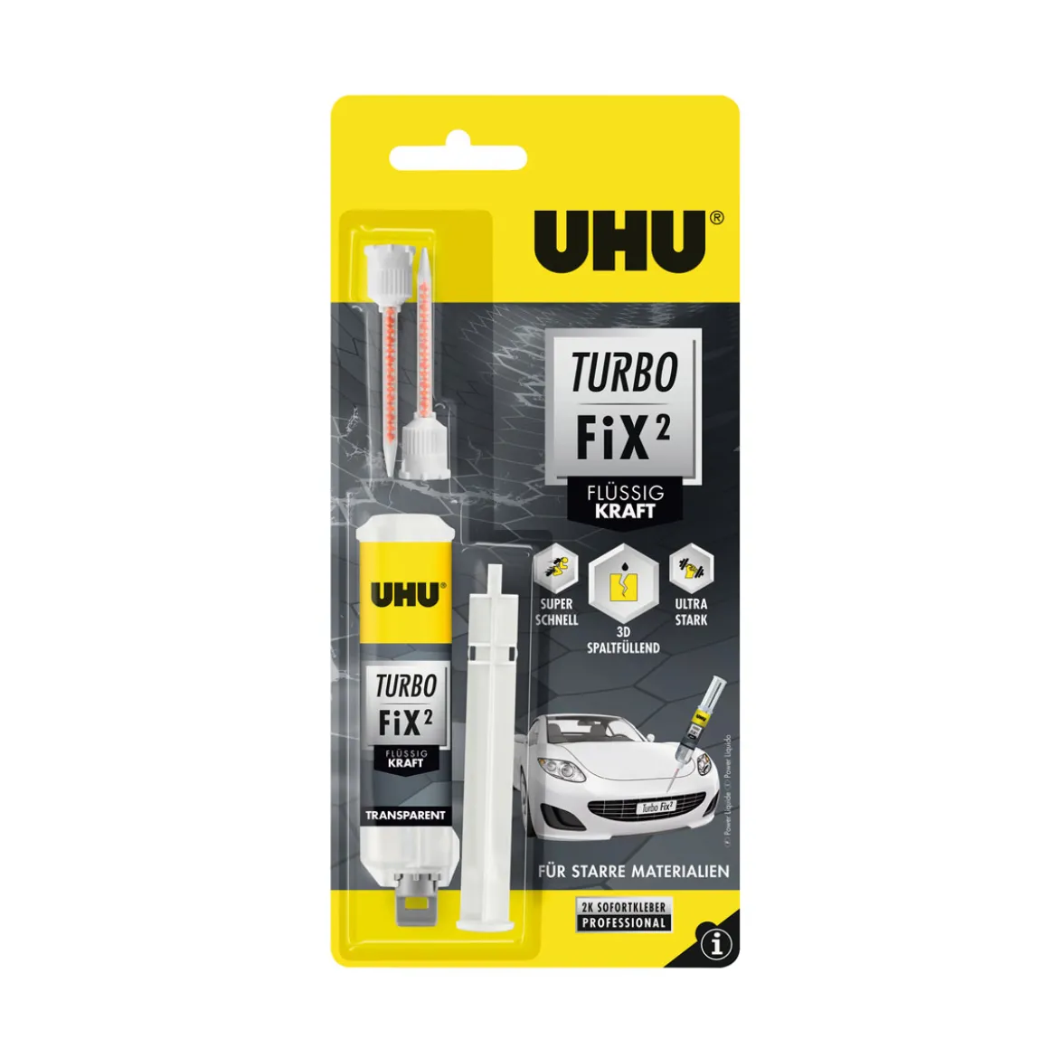 UHUZwei-Komponenten-Klebstoff Turbo Fix Kraft 10 g