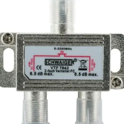 Univ. Verteiler 2-fach silber
