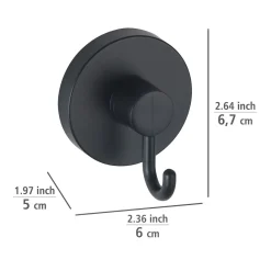 Vacuum-Loc Hakenset schwarz 2tlg.
