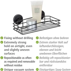 Vacuum-Loc Wandablage schwarz