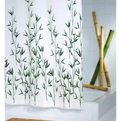 Valblue Duschvorhang Textl Bambus ca. 180 x 200 cm grün