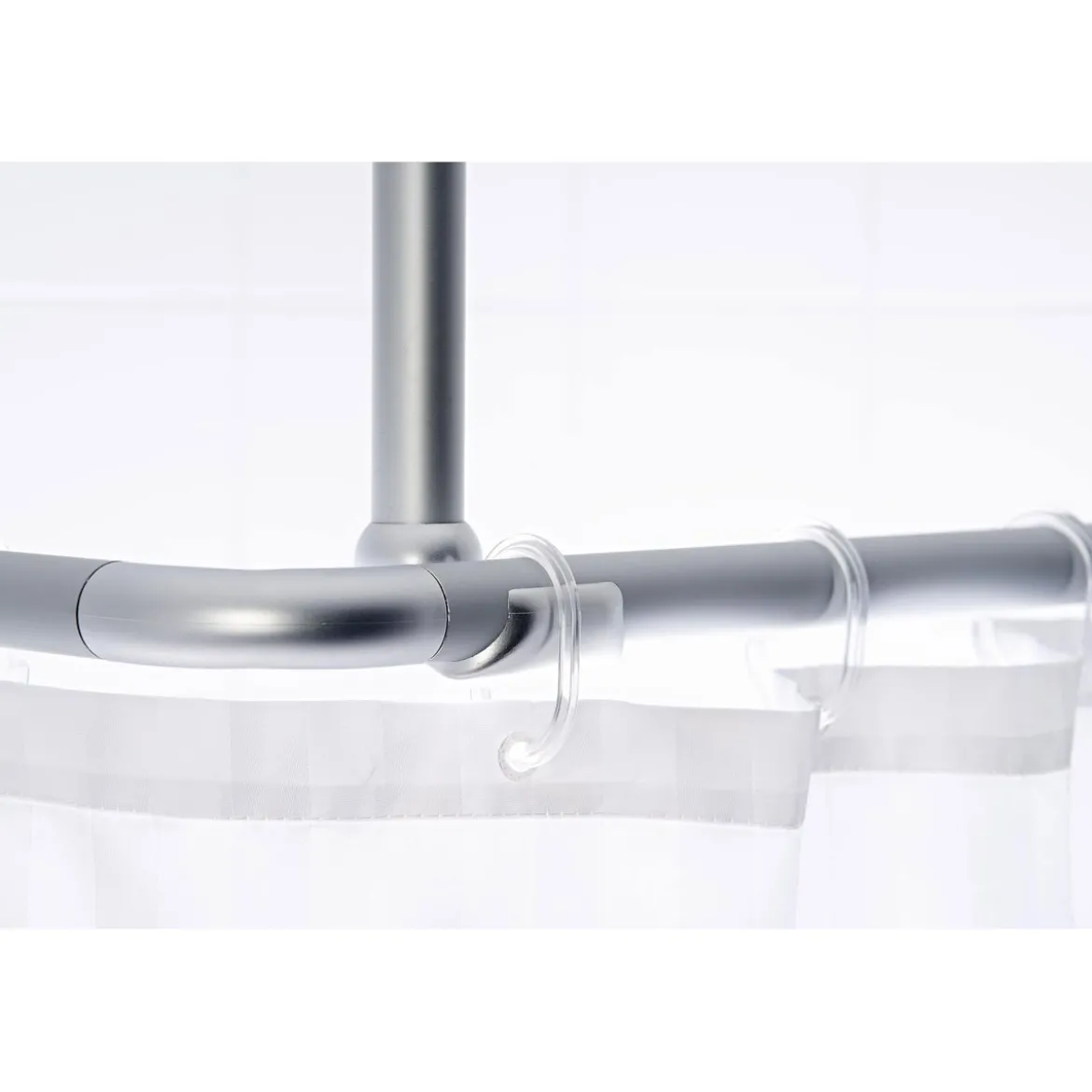 ValblueDeckenstütze für 25 mm Duschgestänge 55 cm eloxal Aluminium