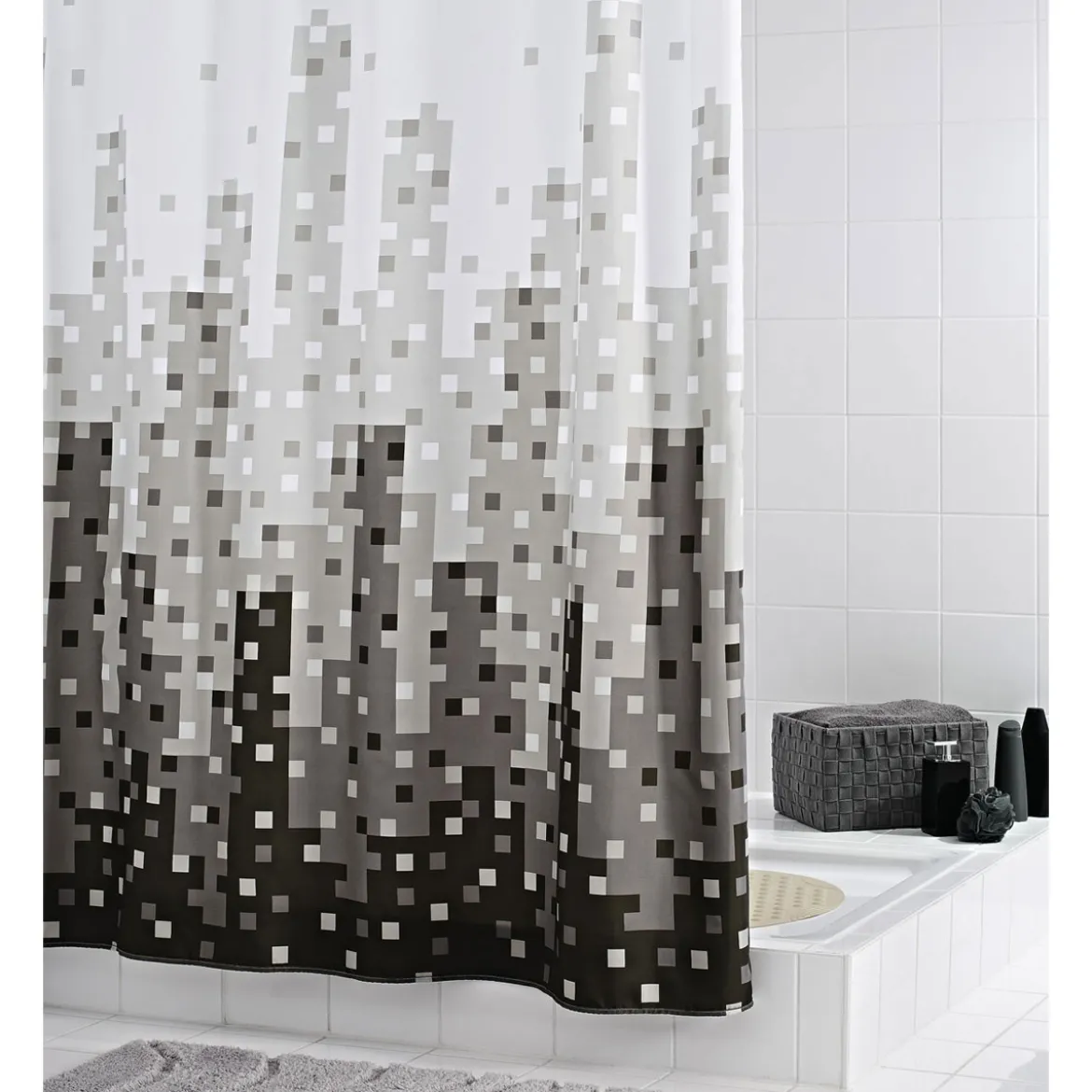 ValblueDuschvorhang Skyline Textil 180 x 200 cm