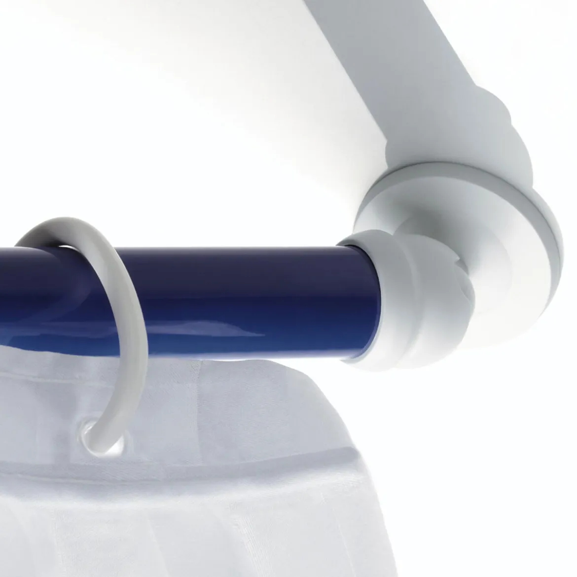 ValblueSchrägwandadapter für 25 mm Duschgestänge Vario weiß