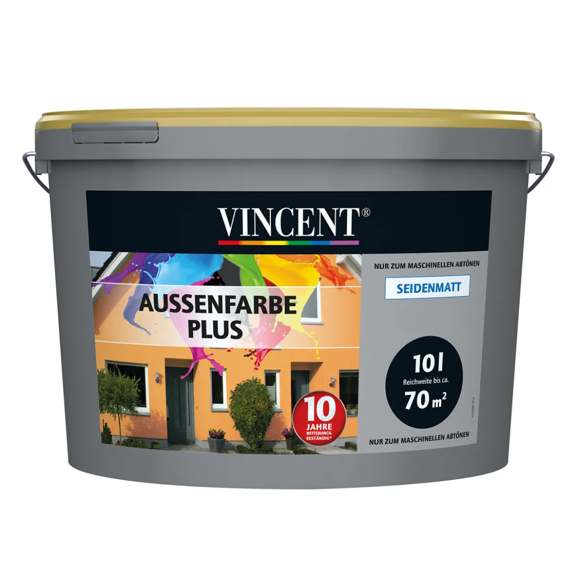 VincentFassadenfarbeAussenfarbe Plus MIX IT! 10 l