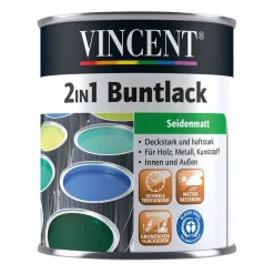 Vincent 2in1 Buntlack safrangelb seidenmatt 375 ml